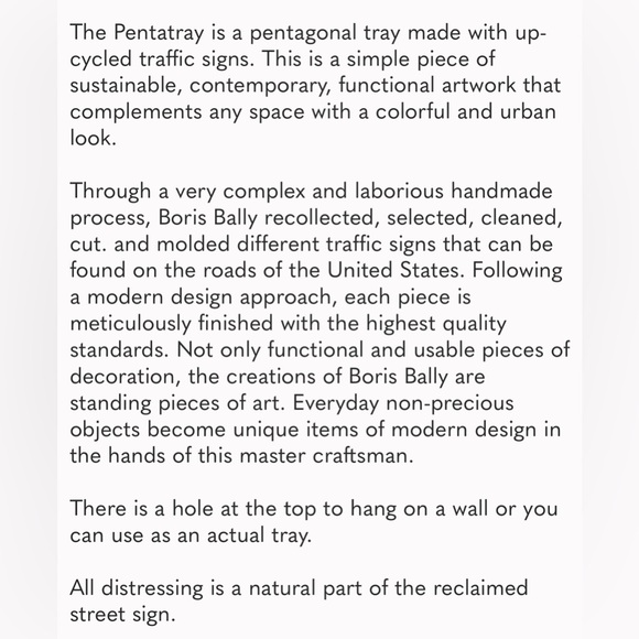 Authentic Vintage Boris Bally STOP Pentatray 2008 - Picture 7 of 7